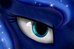 Size: 1600x1067 | Tagged: safe, artist:everypone, princess luna, pony, g4, close-up, eye, female, solo