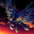 Size: 5000x5000 | Tagged: safe, artist:neko-me, princess luna, oc, g4, absurd resolution, commission, fanfic art, flying, night sky, signature, solo, stars, twilight (astronomy)