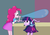 Size: 5000x3500 | Tagged: safe, artist:mzoli740, pinkie pie, twilight sparkle, equestria girls, g4, balloon, blowing up balloons, clothes, cute, pleated skirt, scene interpretation, skirt