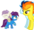 Size: 3297x3000 | Tagged: safe, artist:scourge707, soarin', spitfire, oc, oc:electron, pegasus, pony, g4, clothes, crying, eyes closed, family, female, high res, male, offspring, parent:soarin', parent:spitfire, parents:soarinfire, sad, ship:soarinfire, shipping, show accurate, straight, wing hole, wings, wonderbolts, wonderbolts uniform