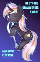 Size: 524x810 | Tagged: safe, artist:kawaiipony2, oc, oc only, oc:velvet remedy, pony, unicorn, fallout equestria, fanfic, fanfic art, female, gradient background, horn, mare, simple background, solo