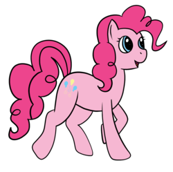 Size: 1097x1092 | Tagged: safe, artist:php47, pinkie pie, g4, female, pink horse daily, running, solo