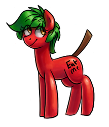 Size: 293x341 | Tagged: safe, artist:caballerial, artist:php177, derpibooru exclusive, oc, oc only, oc:apple, pony, pony town, solo