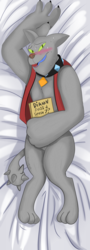 Size: 1503x4158 | Tagged: safe, artist:klondike, rover, diamond dog, g4, armpits, body pillow, body pillow design, male, solo