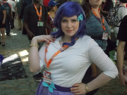 Size: 4608x3456 | Tagged: safe, rarity, human, bronycon, bronycon 2016, equestria girls, g4, clothes, cosplay, costume, fabulous, irl, irl human, photo, solo