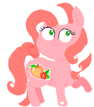 Size: 186x212 | Tagged: safe, artist:windows 95, peachy pie (g3), g3, female, flockmod, picture for breezies, simple background, solo, transparent background