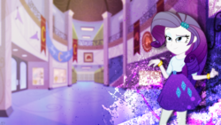 Size: 1920x1080 | Tagged: safe, artist:amoagtasaloquendo, rarity, equestria girls, g4, wallpaper