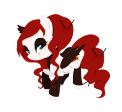 Size: 1300x1200 | Tagged: safe, artist:va1ly, oc, oc only, bat pony, pony, chibi, solo