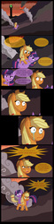 Size: 2200x9020 | Tagged: safe, artist:mrfulp, applejack, twilight sparkle, g4, comic, crying, lord of the rings, sauron