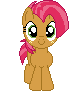 Size: 84x91 | Tagged: safe, artist:onil innarin, derpibooru exclusive, babs seed, g4, c:, cute, female, filly, looking at you, pixel art, simple background, solo, transparent background