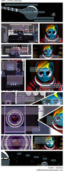 Size: 2500x6675 | Tagged: safe, artist:caffeinejunkie, rainbow dash, twilight sparkle, 2001: a space odyssey, artificial intelligence, comic, crossover, hal 9000
