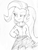 Size: 640x853 | Tagged: safe, artist:djzapapple, trixie, equestria girls, g4, female, monochrome, sketch, solo, traditional art