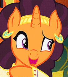 Size: 245x280 | Tagged: safe, screencap, saffron masala, pony, g4, spice up your life, animated, cropped, female, solo