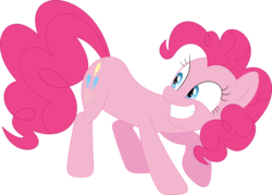 Size: 3575x2555 | Tagged: safe, artist:porygon2z, pinkie pie, earth pony, pony, g4, the hooffields and mccolts, female, high res, mare, simple background, solo, transparent background, vector