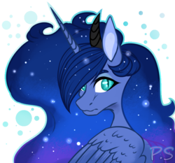 Size: 750x700 | Tagged: dead source, safe, artist:patshwap, princess luna, g4, female, solo