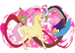 Size: 3508x2480 | Tagged: safe, artist:viroal, discord, fluttershy, g4, female, gif, high res, male, non-animated gif, ship:discoshy, shipping, straight