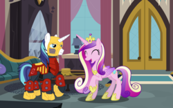 Size: 12000x7500 | Tagged: safe, artist:shadyhorseman, princess cadance, shining armor, g4, absurd resolution, actor allusion, andrew francis, bionicle, crossover, jaller, lego, voice actor joke