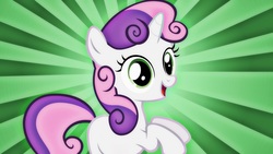 Size: 2560x1440 | Tagged: safe, edit, edited screencap, screencap, sweetie belle, g4, stare master, cute, wallpaper