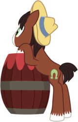 Size: 3000x4677 | Tagged: safe, artist:missgoldendragon, trouble shoes, appleoosa's most wanted, g4, barrel, butt, colt, high res, male, plot, simple background, transparent background, vector, younger