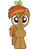Size: 84x100 | Tagged: safe, artist:onil innarin, derpibooru exclusive, button mash, g4, buttonbetes, c:, colt, cute, looking at you, male, pixel art, simple background, solo, transparent background