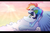 Size: 2000x1300 | Tagged: safe, artist:monnarcha, rainbow dash, soarin', pony, g4, 30 day otp challenge, cloud, cuddling, female, floppy ears, goggles, male, ship:soarindash, shipping, signature, sleeping, snuggling, straight