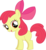 Size: 3959x4320 | Tagged: safe, artist:iknowpony, artist:lauren faust, apple bloom, earth pony, pony, g4, .svg available, blank flank, bow, female, filly, foal, hair bow, hooves, looking at you, open mouth, simple background, solo, transparent background, vector