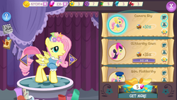 Size: 1280x720 | Tagged: safe, gameloft, fluttershy, g4, clothes, dress