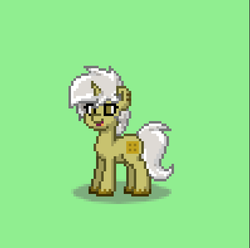 Size: 1194x1184 | Tagged: safe, artist:lyraalluse, oc, oc only, oc:waffles, pony, waffle pony, pony town, original character do not steal