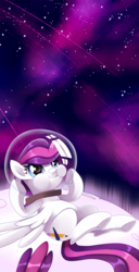 Size: 941x1832 | Tagged: safe, artist:pepooni, oc, oc only, astronaut, moon, solo, space