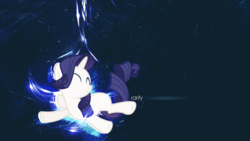 Size: 1920x1080 | Tagged: dead source, safe, artist:taigalife, artist:yetioner, edit, rarity, pony, g4, eyes closed, joy, jumping, silly, silly pony, text, vector, wallpaper, wallpaper edit