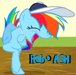 Size: 500x494 | Tagged: safe, rainbow dash, g4, contortionist, female, image macro, meme, solo, wat