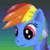 Size: 512x512 | Tagged: safe, artist:phat_guy, rainbow dash, pegasus, pony, g4, aseprite, female, get, mare, pixel art, portrait, smiling, solo, x0000 milestone, x00000 milestone