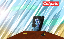 Size: 4961x3028 | Tagged: safe, artist:vunlinur, minuette, pony, unicorn, g4, boss, businessmare, female, office, solo, table