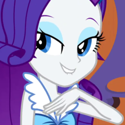 Size: 450x450 | Tagged: safe, screencap, rarity, equestria girls, g4, my little pony equestria girls: rainbow rocks, cropped, female, lip bite, solo