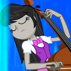 Size: 520x520 | Tagged: safe, screencap, octavia melody, equestria girls, g4, my little pony equestria girls: rainbow rocks, cropped, eyes closed, female, solo