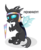 Size: 1077x1300 | Tagged: safe, artist:tina-de-love, thorax, changeling, g4, my little pony: friendship is magic, the times they are a changeling, flag, headband, hilarious in hindsight, male, mouth hold, simple background, smiling, solo, transparent background, vector