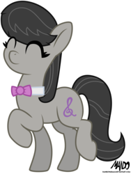 Size: 4975x6600 | Tagged: safe, artist:mando, octavia melody, earth pony, pony, g4, absurd resolution, backwards cutie mark, bowtie, eyes closed, female, solo