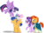 Size: 4369x3309 | Tagged: dead source, safe, artist:shabrina025, flash sentry, princess flurry heart, starlight glimmer, sunburst, twilight sparkle, alicorn, pegasus, pony, unicorn, g4, auntie starlight, auntie twilight, brad, cute, diasentres, equestria's best uncle, female, flurrybetes, flying, group, male, mare, quintet, scrunchy face, ship:flashlight, shipping, simple background, spread wings, stallion, straight, transparent background, twilight sparkle (alicorn), uncle and niece, uncle flash, uncle sunburst, wings