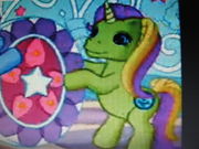 Size: 180x135 | Tagged: safe, feeling flitter, pony, unicorn, g3, the runaway rainbow, green pony