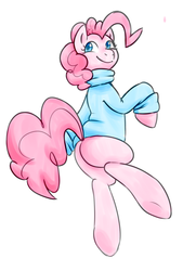 Size: 1159x1711 | Tagged: safe, artist:caballerial, pinkie pie, g4, clothes, female, solo, sweater