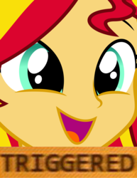 Size: 4635x6000 | Tagged: safe, sunset shimmer, equestria girls, g4, 4chan, absurd resolution, female, funny, meme, solo, triggered