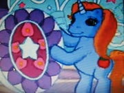 Size: 180x135 | Tagged: safe, screencap, apple flitter, pony, unicorn, g3, the runaway rainbow, background pony, low res image