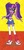 Size: 1024x2094 | Tagged: safe, artist:metaldudepl666, part of a set, sci-twi, twilight sparkle, equestria girls, g4, alternate clothes, alternate hairstyle, belly button, blushing, cheerleader, cheerleader outfit, cheerleader sparkle, clothes, crossover, glasses, lollipop chainsaw, microskirt, midriff, miniskirt, pigtails, skirt, sneakers, socks, thigh highs, thigh socks, traditional art, twintails