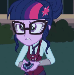 Size: 533x540 | Tagged: safe, screencap, sci-twi, twilight sparkle, equestria girls, friendship games, g4, animated, cropped, female, magic capture device