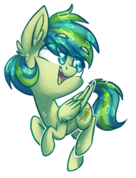 Size: 651x850 | Tagged: safe, artist:spacechickennerd, oc, oc only, oc:ivybrush, pegasus, pony, commission, solo