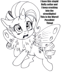 Size: 856x1000 | Tagged: safe, artist:lockhe4rt, rarity, mothpony, original species, g4, female, monochrome, solo, species swap