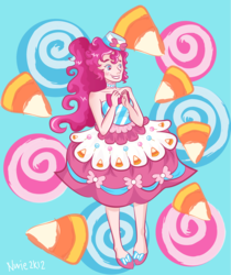 Size: 1617x1928 | Tagged: safe, artist:handsomerogue, pinkie pie, human, g4, clothes, dress, female, gala dress, humanized, solo