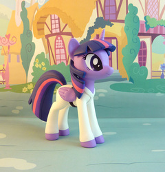 Size: 864x900 | Tagged: safe, artist:krowzivitch, twilight sparkle, alicorn, pony, g4, clothes, craft, female, figurine, gi, photo, sculpture, smiling, solo, traditional art, twilight sparkle (alicorn)