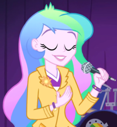 Size: 640x700 | Tagged: safe, screencap, princess celestia, principal celestia, equestria girls, g4, my little pony equestria girls: rainbow rocks, cropped, female, solo