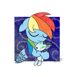 Size: 1024x1079 | Tagged: safe, artist:rdcrystalheart, rainbow dash, soarin', pony, g4, crush plush, female, male, plushie, ship:soarindash, shipping, straight